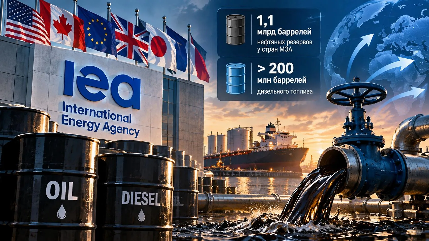 🌍🛢 Новость: Мэа ускорит высвобождение нефти из резервов