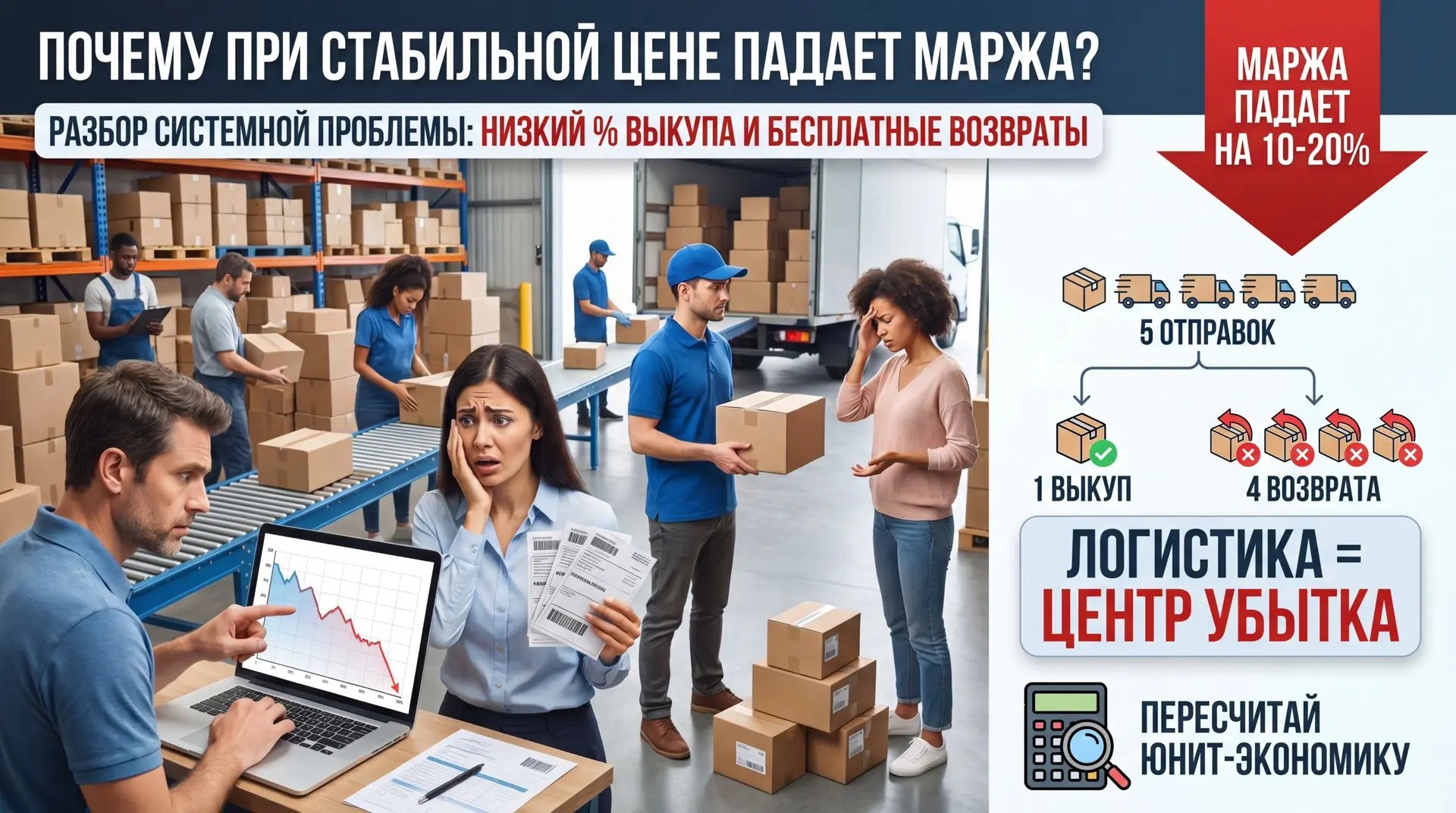 📌 Рубрика: Разбор системных проблем маркетплейсов

Почему при стабильной цене и товаре маржа падает