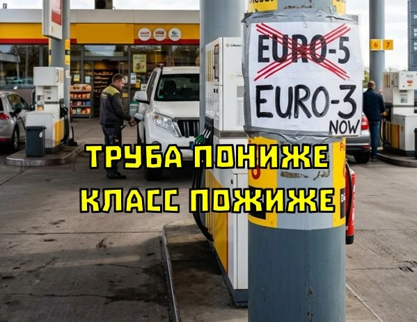 В России разрешили выпуск бензина и дизеля более низкого экологического класса, что направлено на пр