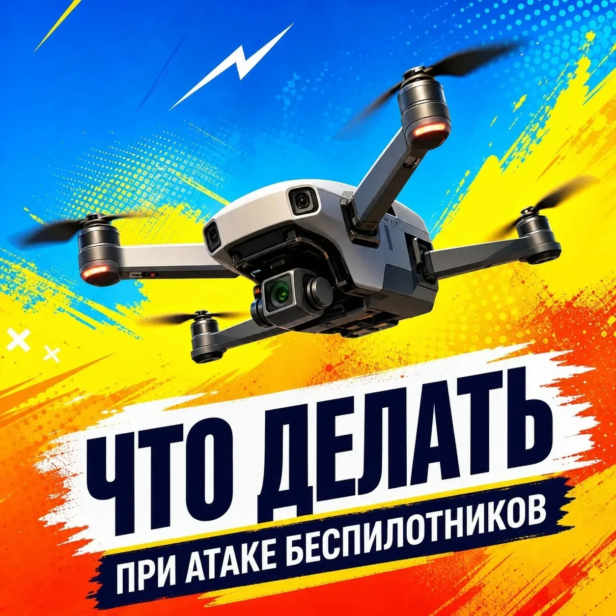 ❗Что делать, если вы заметили в воздухе беспилотник?