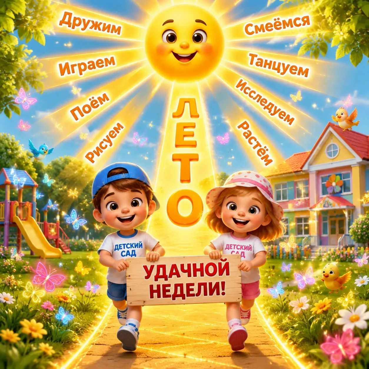 С бодрым утром понедельника! 🌟

Кто готов к самой весёлой неделе? Мы — точно! В нашем детском саду 