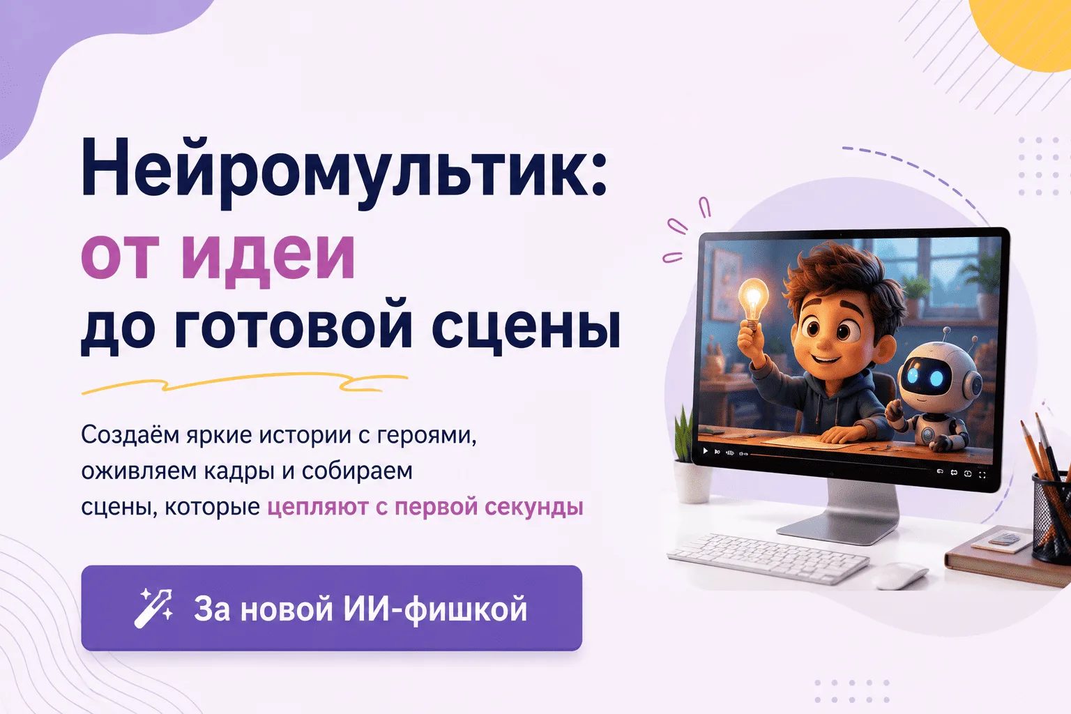❗️Вам нужен нейромультик, в котором персонаж работает на задачу бизнеса: