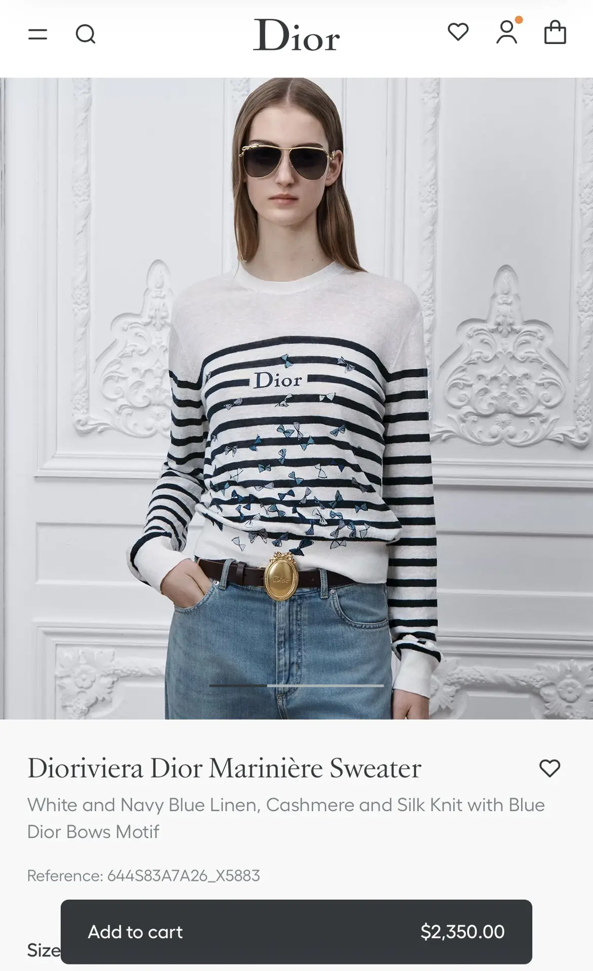 Свитер в стиле Dior