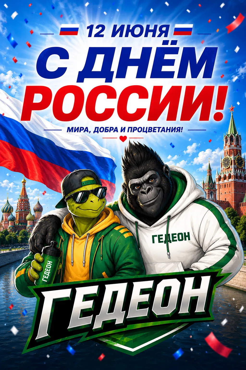 🇷🇺 Команда «ГЕДЕОН» поздравляет вас с Днём России!

Пусть этот день будет наполнен хорошим настрое