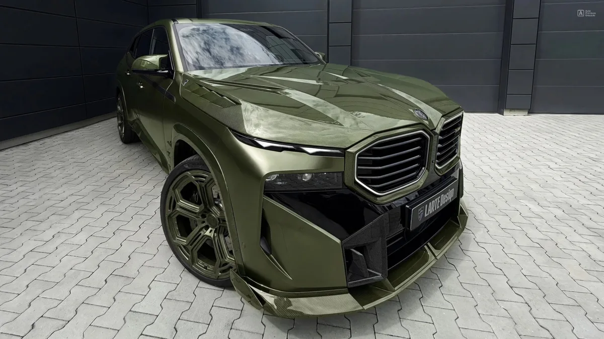 BMW XM стал ещё безумнее: Larte добавила зелёный карбон