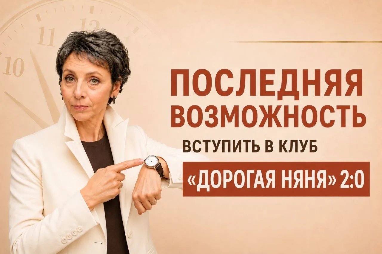 Дорогие няни, важное напоминание.