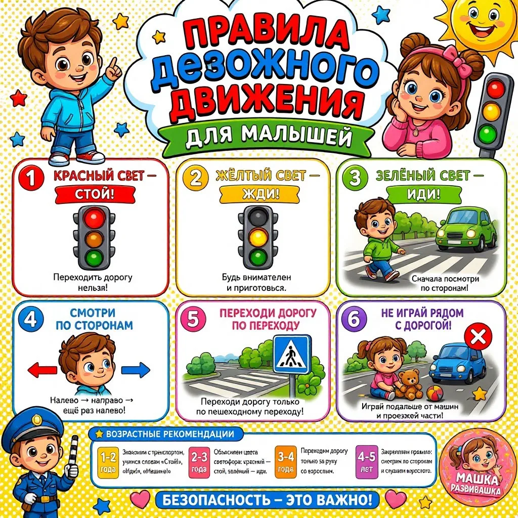 🚦 УЧИМ ПРАВИЛА ДОРОЖНОГО ДВИЖЕНИЯ — ВЕСЕЛО И ПРОСТО! 🚗