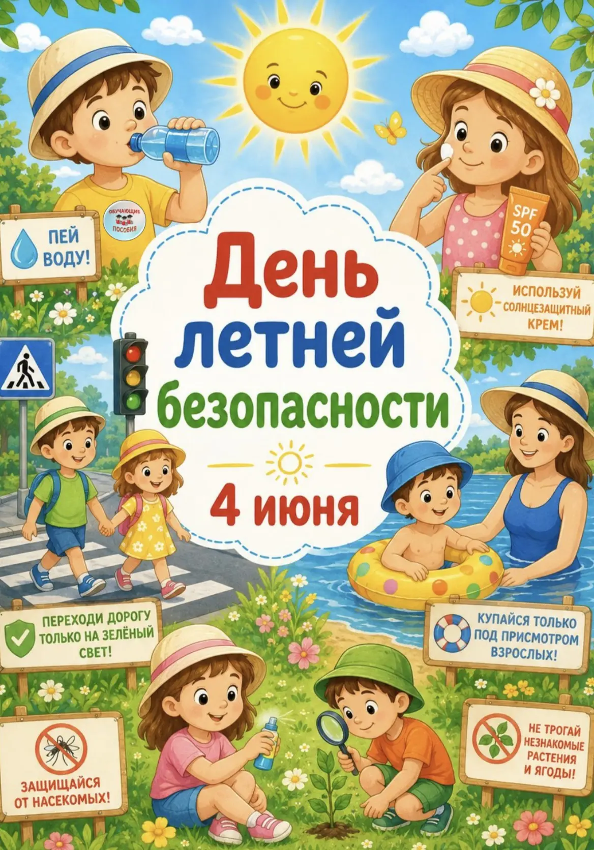 День летней безопасности— это время для закрепления правил безопасного поведения во вре...