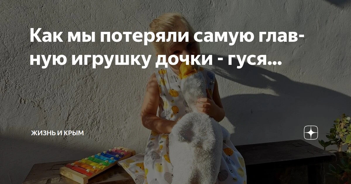 Как мы потеряли самую главную игрушку дочки - гуся...