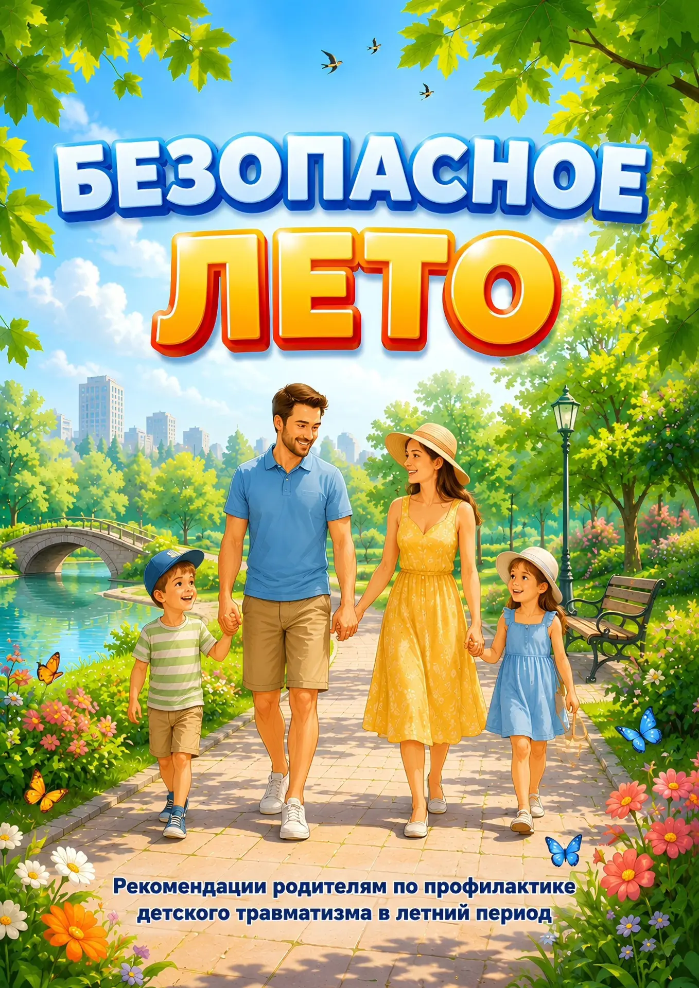 ☀️Безопасное лето☀️
 ✍️Рекомендации родителям по профилактике детского травматизма в летний период �