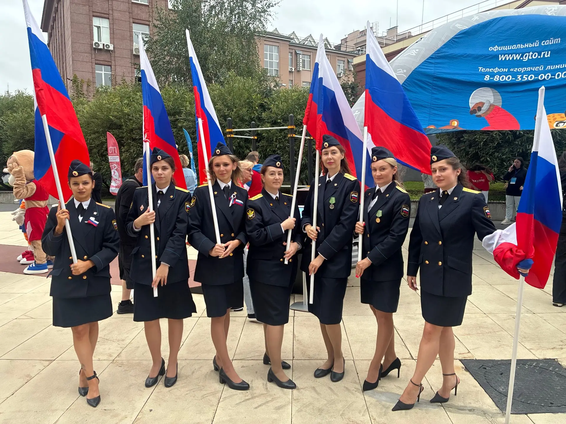 🔵 Накануне судебные приставы приняли участие в торжественном марше, посвященном Дню Го...
