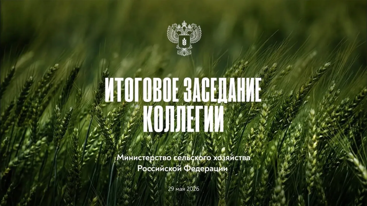 ⚡️ В 11:00 начнем прямую трансляцию итогового заседания Коллегии Минсельхоза России