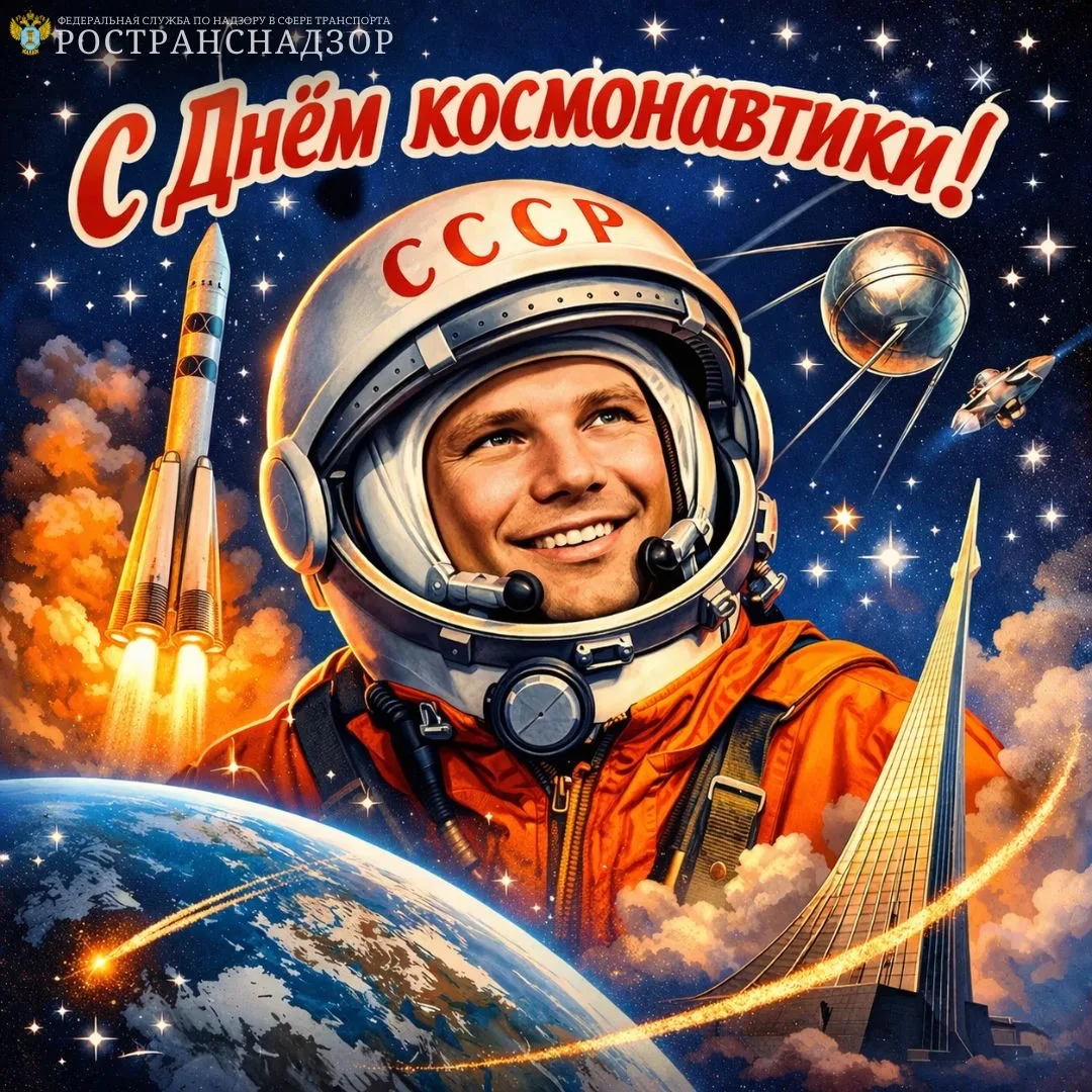 С Днём космонавтики!  Освоение космоса неразрывно связано с развитием транспортных технологий: кажды