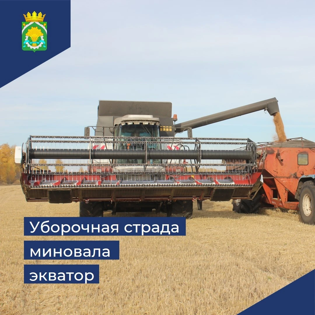 ⚡Уборочная страда перевалила за экватор
