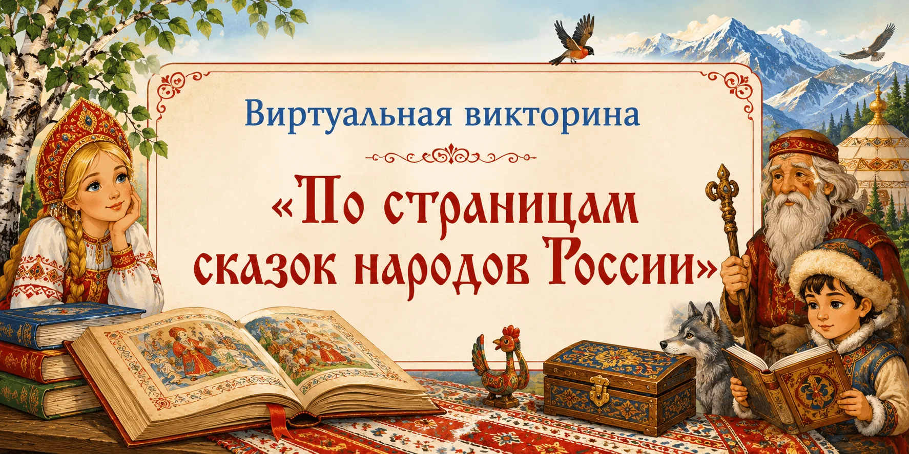 #Год_единства_народов_России
⁉ Любите народные сказки и хотите проверить свои знания? Приглашаем про