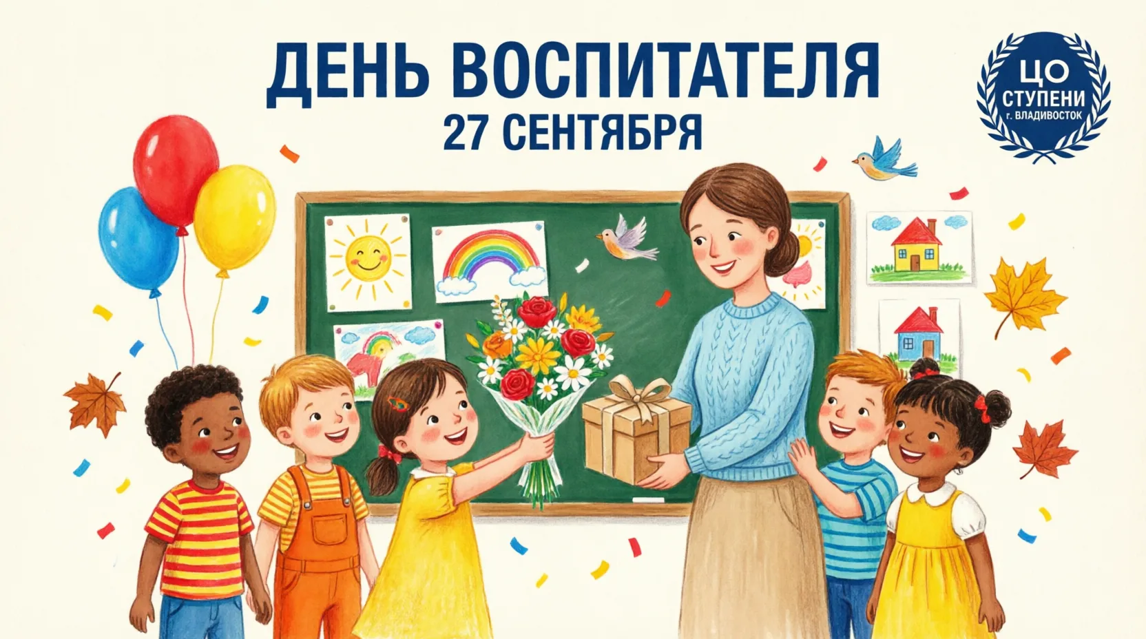 🧸🎈 День воспитателя и всех дошкольных работников!