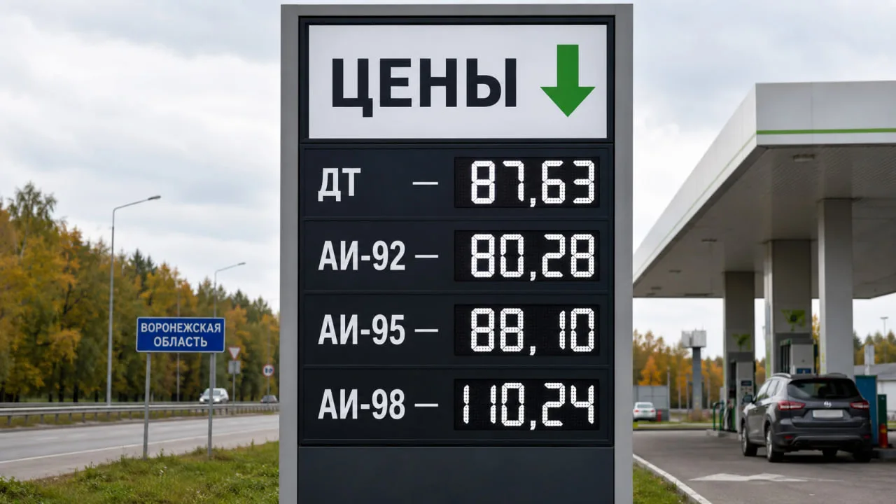 ⛽️ Воронежу нужно больше хороших новостей про бензин! Цены на АЗС региона полетели камнем вниз

Дизе