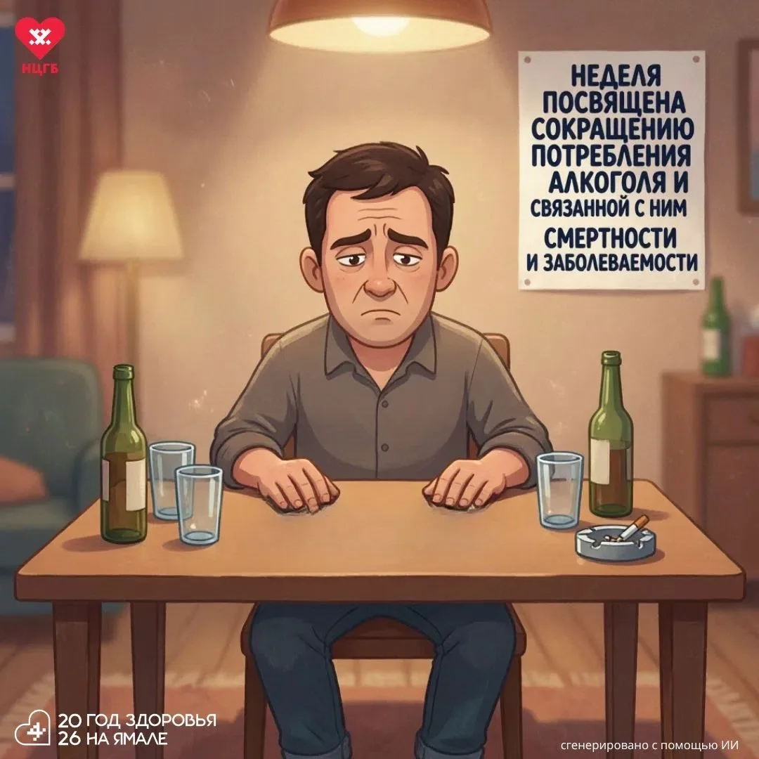 Эта неделя посвящена сокращению потребления алкоголя и связанной с ним смертности и заб...