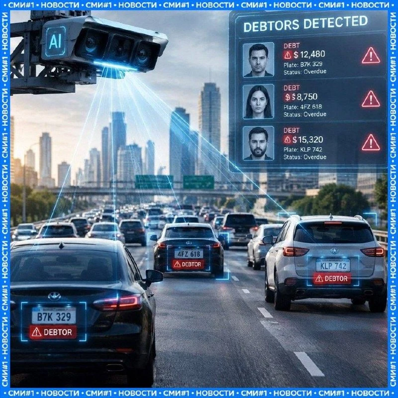 🚗 Должников начнут вычислять по номеру машины прямо в потоке