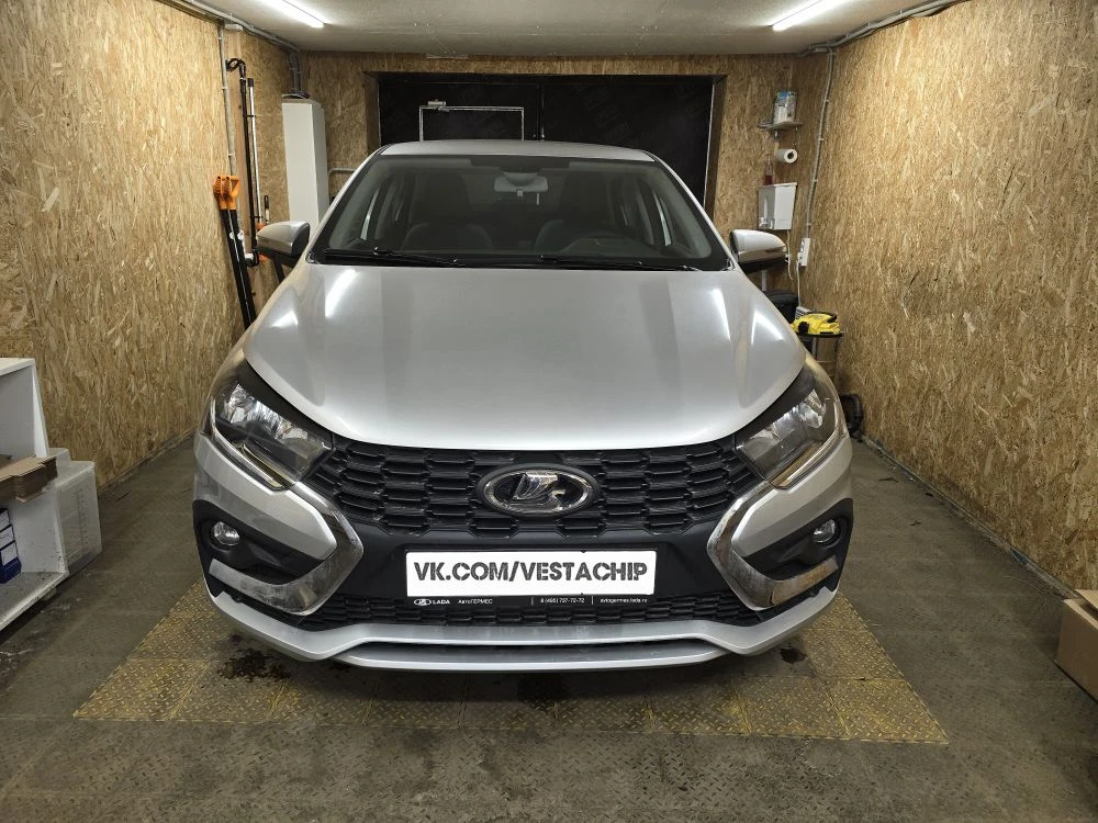 Чип-тюнинг новенькой Lada Iskra  Прошил автомобиль динамичным софтом VestaChip v4.5. Автомобиль полу