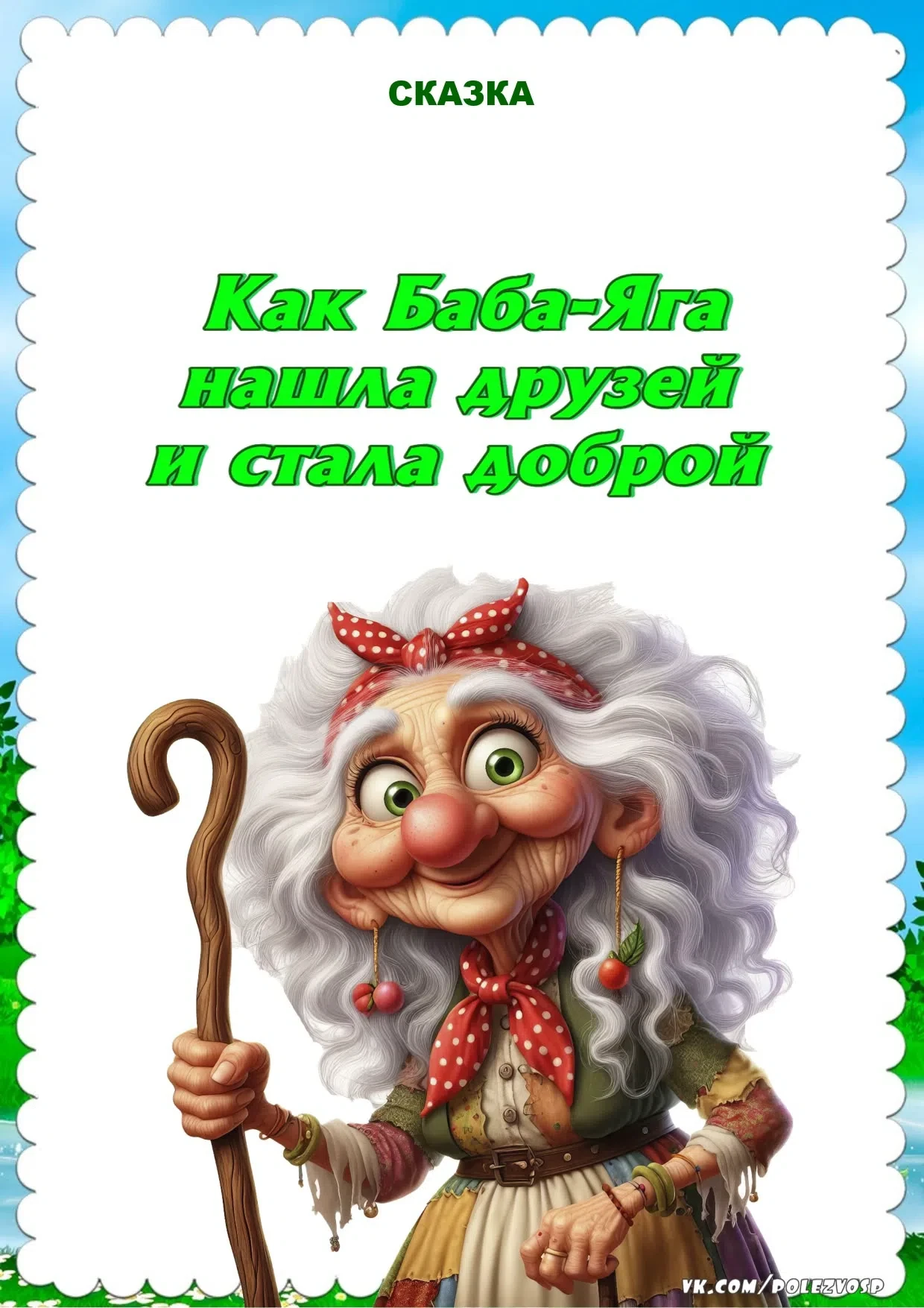 30 июня  - День рождения Бабы Яги Сказка "Как Баба-Яга нашла друзей и стала доброй" , (...