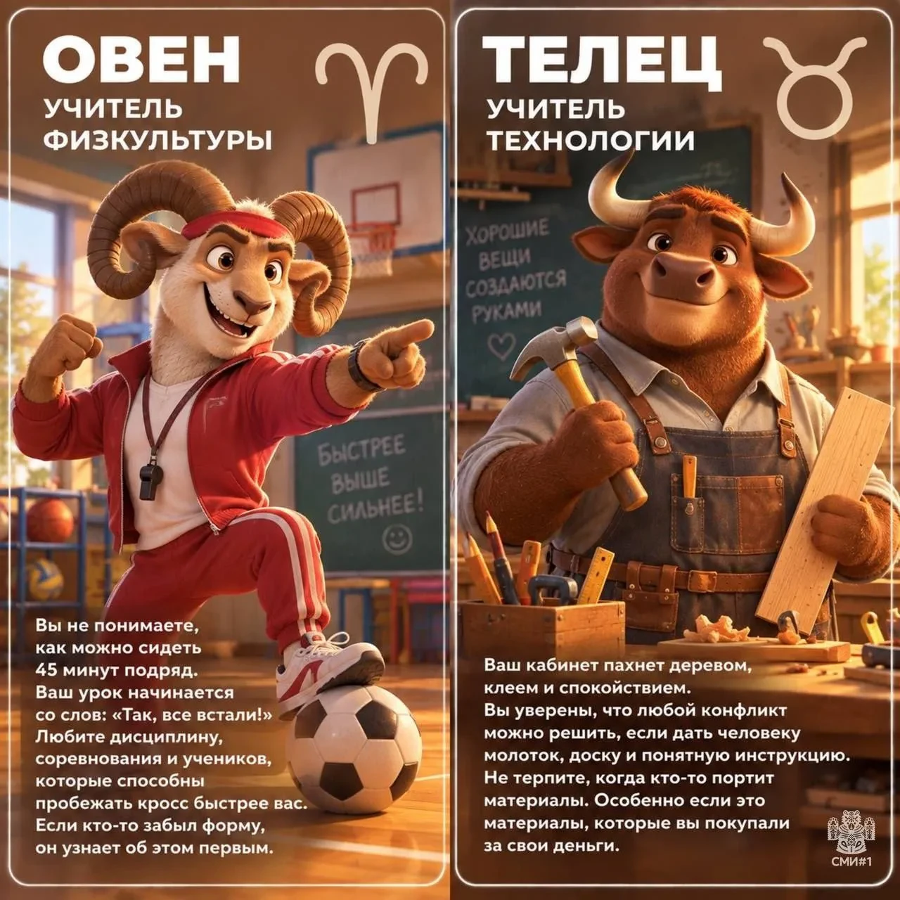 Кто вы из учителей по знаку зодиака