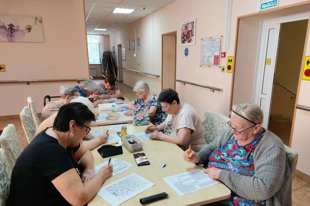 ✅11 июня в стационарном отделении "Пансионат №1" участники тренинга "Интеллектуальный экспресс" акти