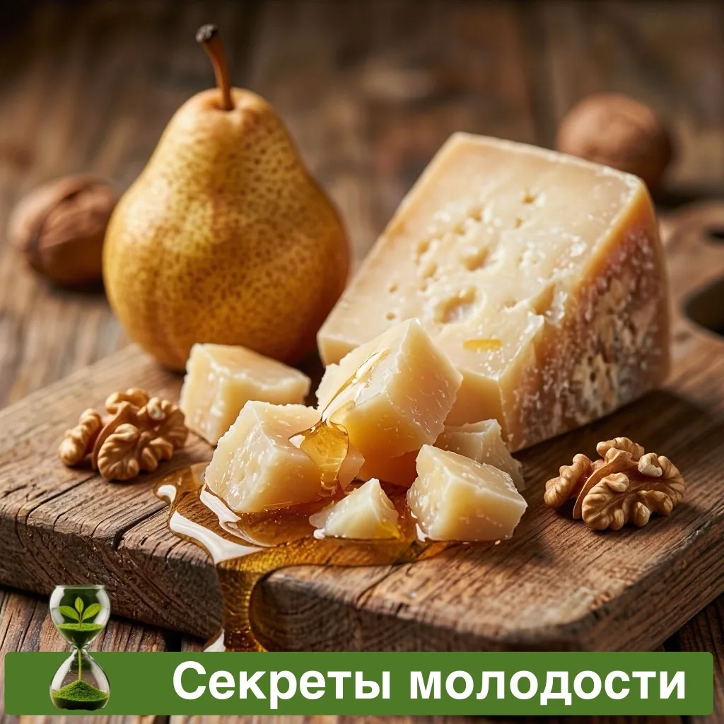 Пармезан с грушей - кальций для нервов и медь для упругости кожи.

Пармезан - чемпион по кальцию сре