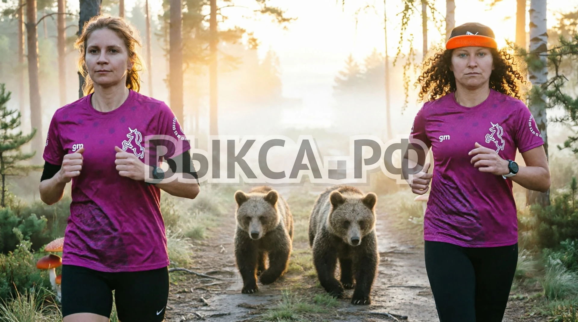 🐻 Утренний кросс с адреналином: выксунские бегуньи столкнулись с медвежатами