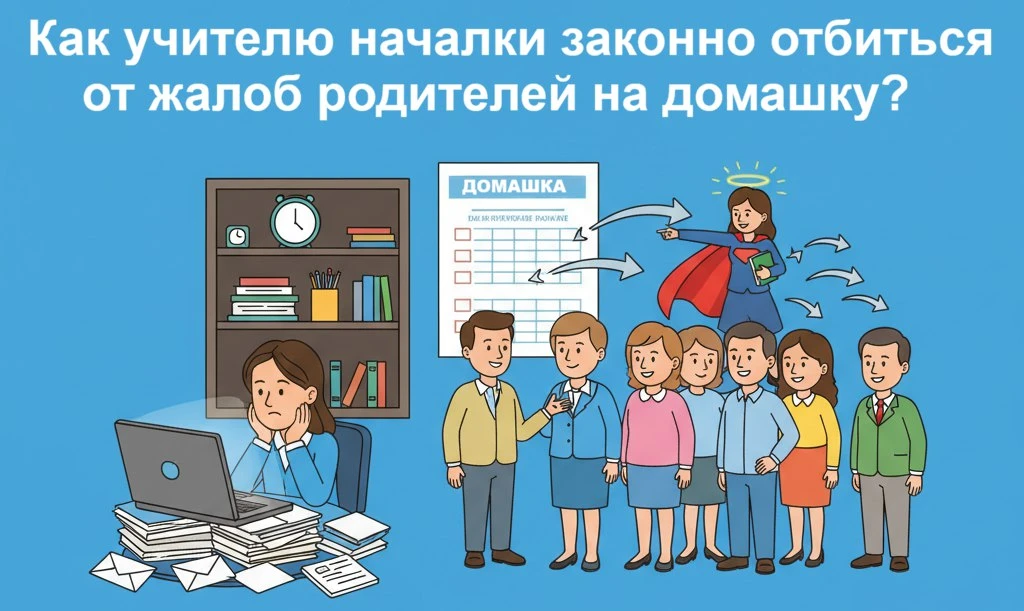 ⚡ Как учителю началки законно отбиться от жалоб родителей на домашку?   В 2026 году контроль за нагр