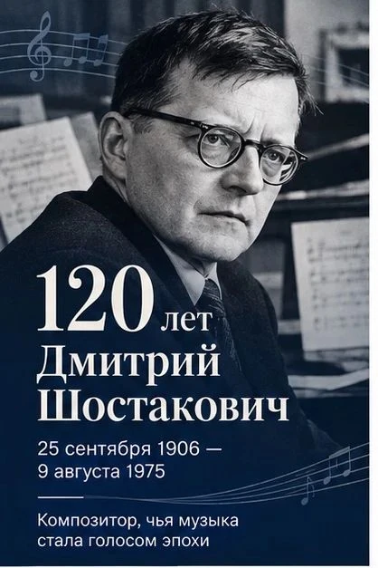 #историческая_справка 120 лет Дмитрию Шостаковичу: композитор, чья музыка стала голосом...