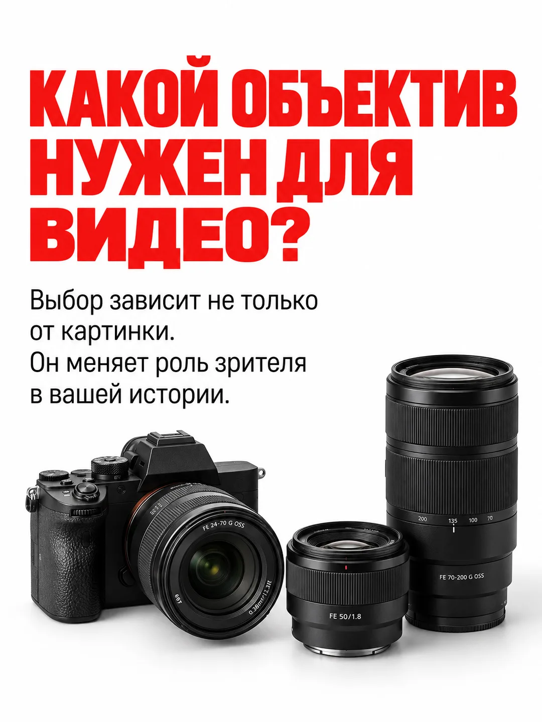 КАКОЙ ОБЪЕКТИВ НУЖЕН ДЛЯ ВИДЕО?