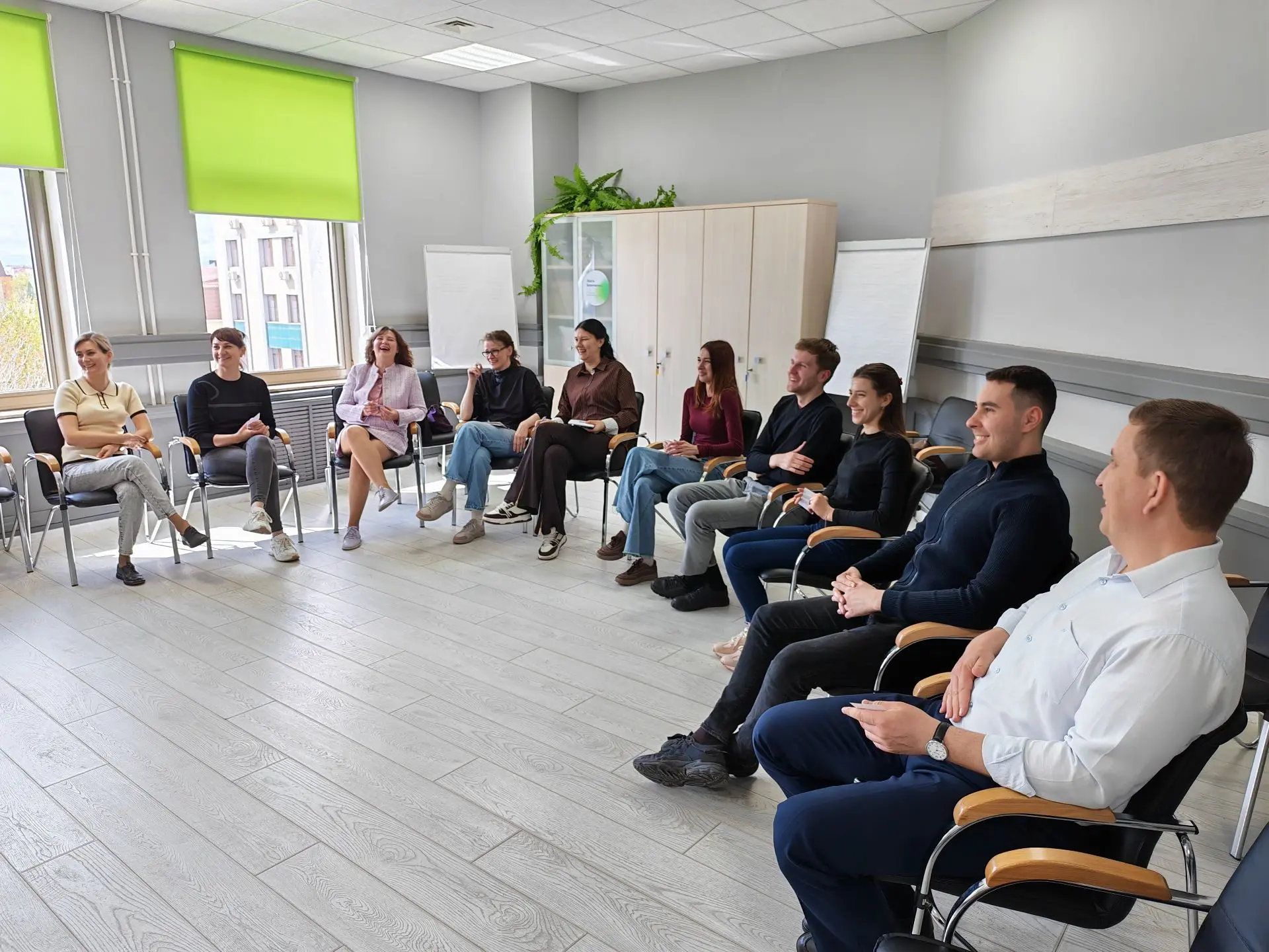 💪Молодые специалисты онкодиспансера прошли тренинг на командообразование от Сбербанка