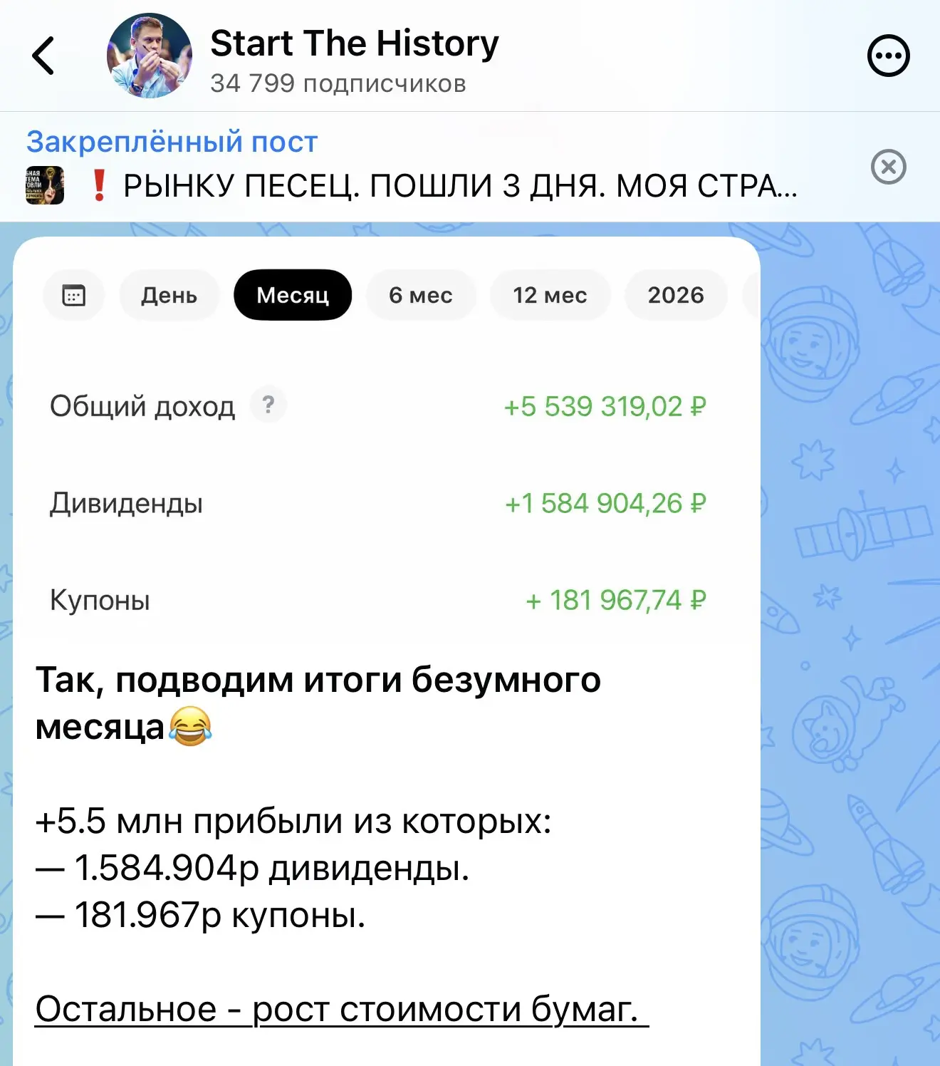 ❗️Не ждите чуда. Не ждите подарков. Рынку абсолютно плевать на наши чувства.