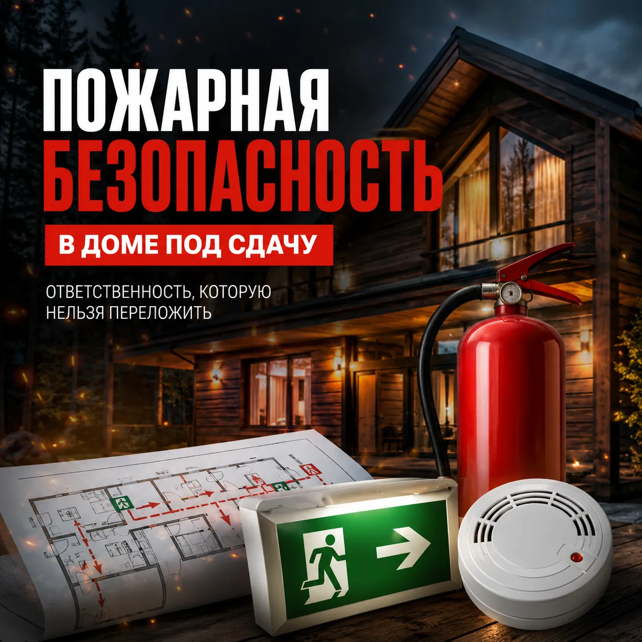 🔥 ПОЖАРНАЯ БЕЗОПАСНОСТЬ В ДОМАХ ПОД СДАЧУ

Добрый день! 👋

В последнее время всё больше людей стро