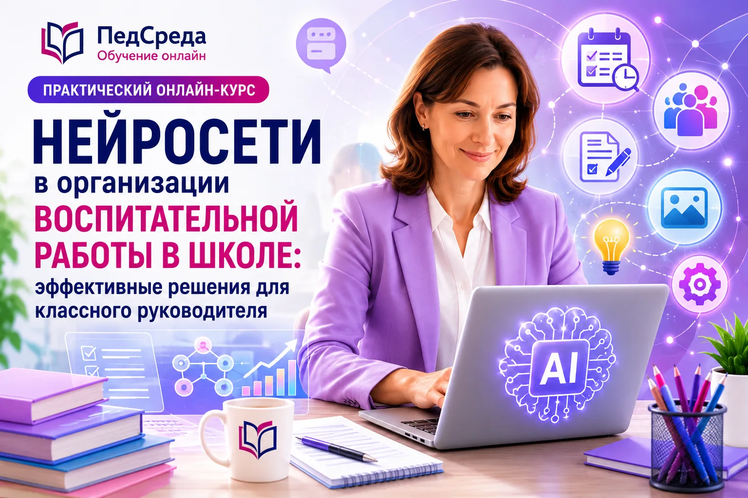 ‼️ 🎓 Современные инструменты для воспитательной работы: нейросети, шаблоны и готовые материалы — в 
