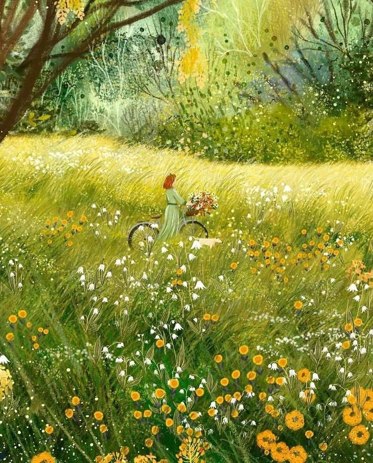 🍃🌼🍃🌼🍃🌼🍃
Я собираю лета дни,
По одному кладу в корзинку:
Рассвет туманный, облака,
Росы хруста