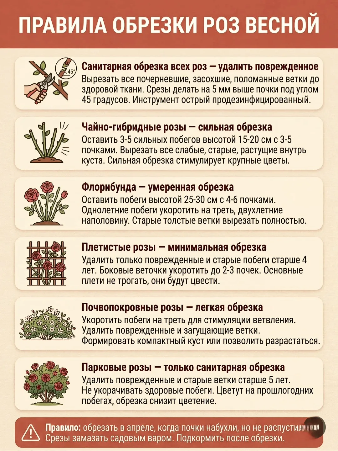 Правила весенней обрезки роз: секреты пышного цветения!