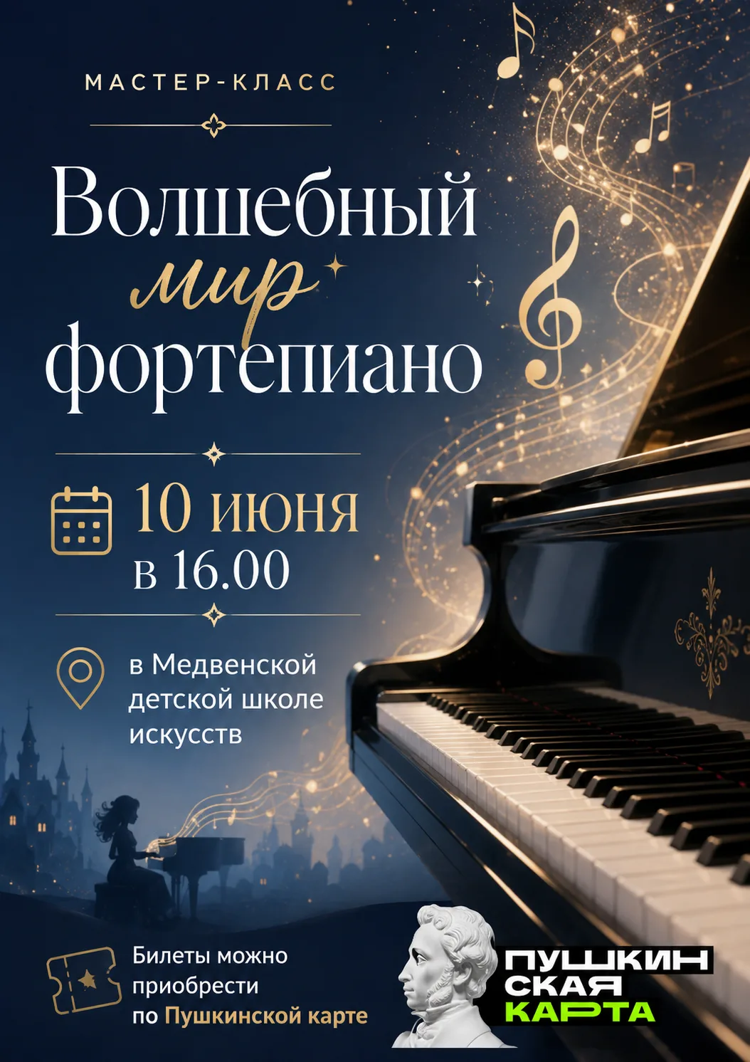 🎹✨ Мастер-класс «Волшебный мир фортепиано» ✨🎹