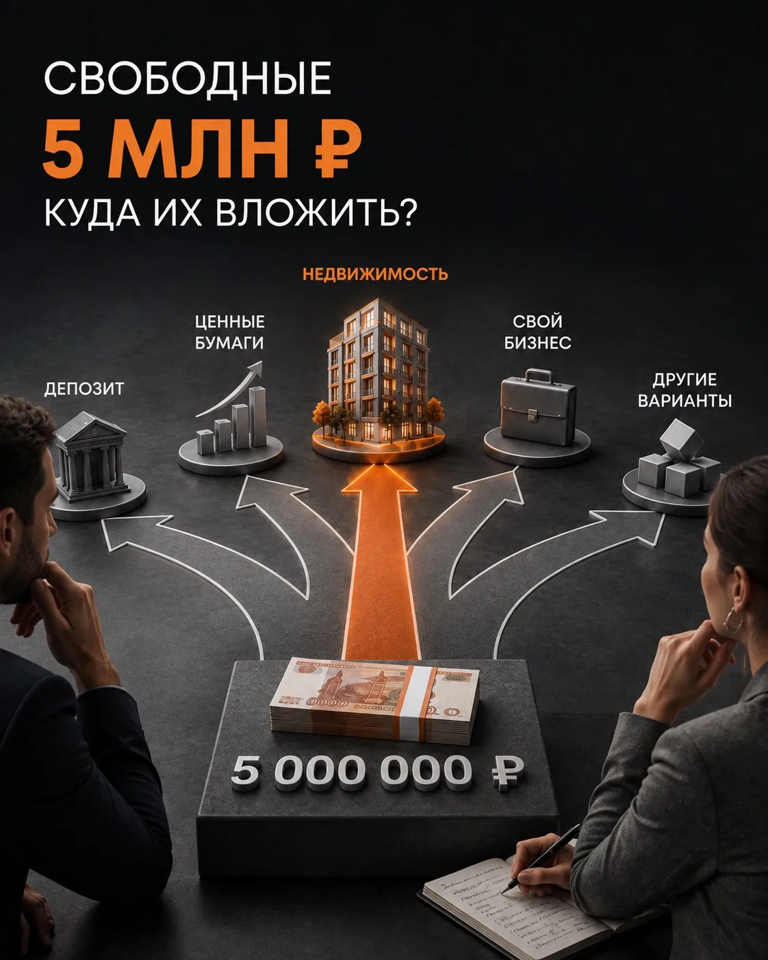 💰 Свободные 5 млн рублей: куда их вложить?