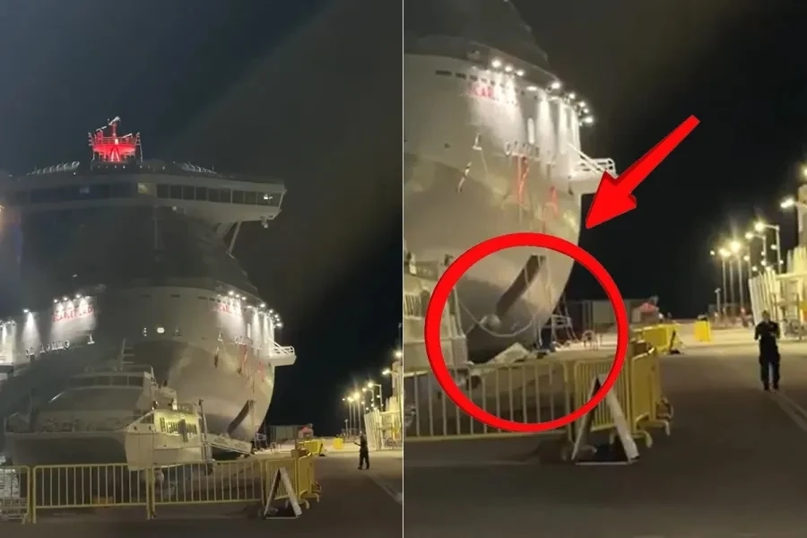 🇬🇷⚓⛴  Круизный лайнер Scarlet Lady сорвало со швартовых в порту Родоса