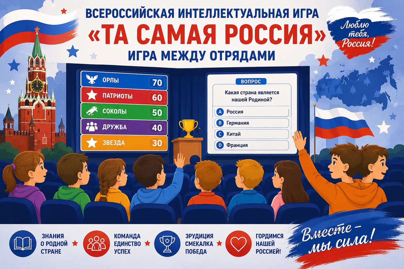 🇷🇺🧠 В лагере «Планета Детства» состоялась Всероссийская интеллектуальная игра «Та са...