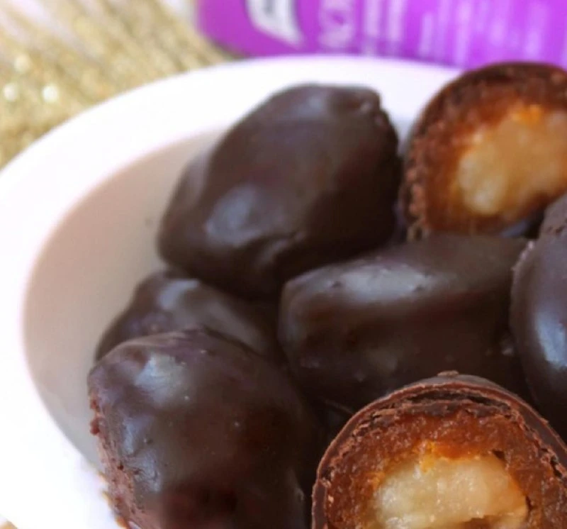 🍫 Рисовые ириски в кураге с горьким шоколадом