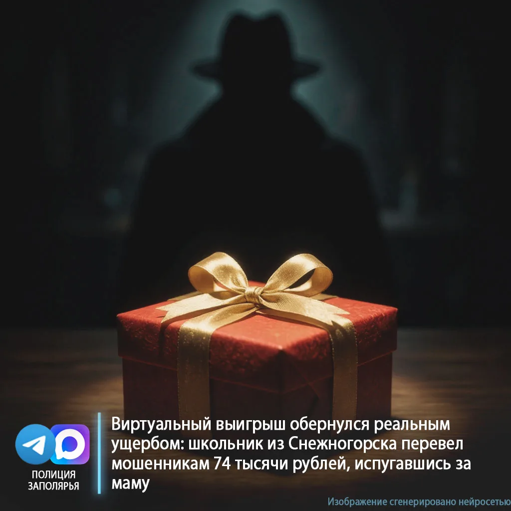 Виртуальный выигрыш обернулся реальным ущербом: школьник из Снежногорска перевел мошенн...