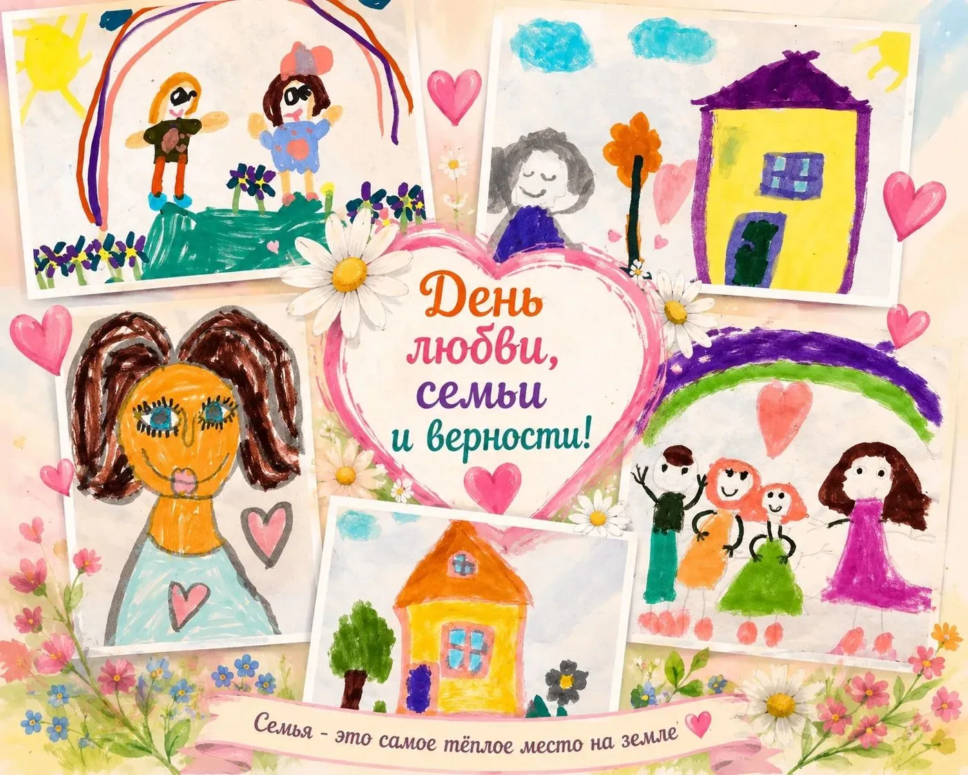 🌼💕 Поздравляем с Днём семьи, любви и верности! 💕🌼