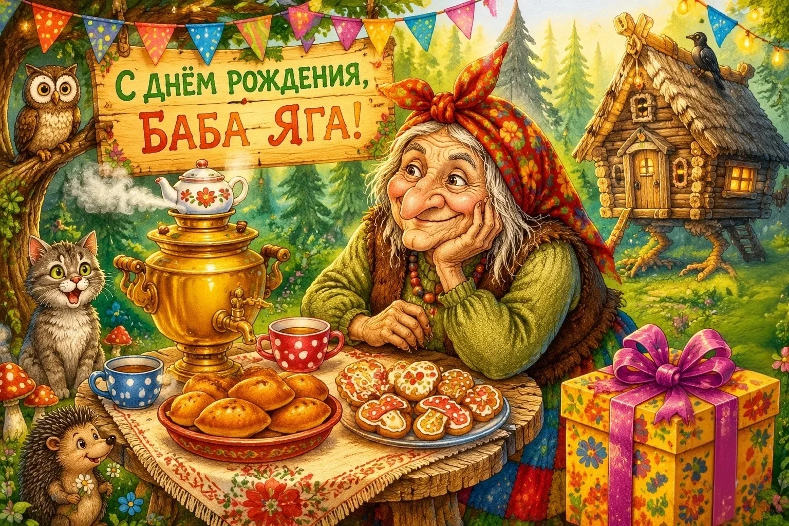 ✨ Сегодня мы отмечаем день рождения Бабы Яги — любимой героини русских сказок!

Её образ давно стал 