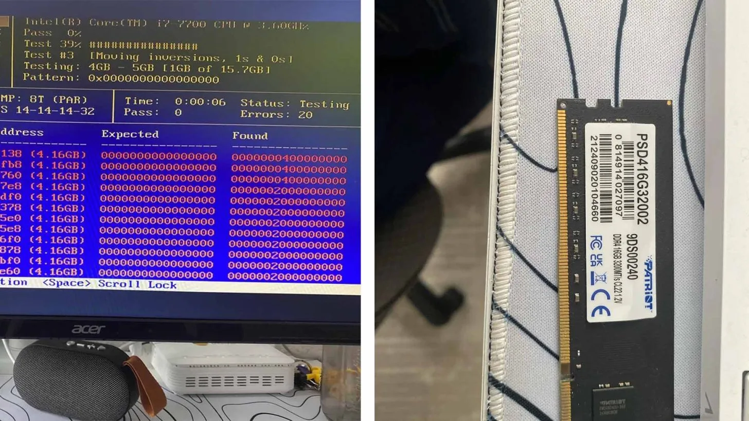 Гарантия в СНГ: Patriot запросила 80 % стоимости плашки DDR4 за ремонт.