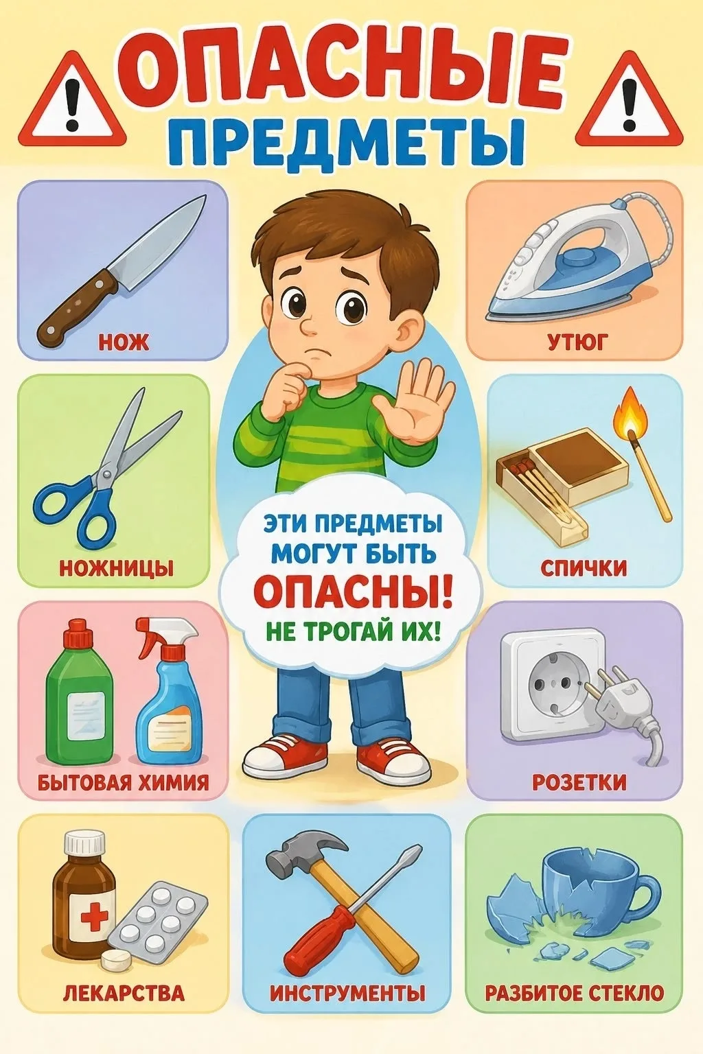 В доме много вещей, которые для маленького ребёнка — источник серьёзной опасности.