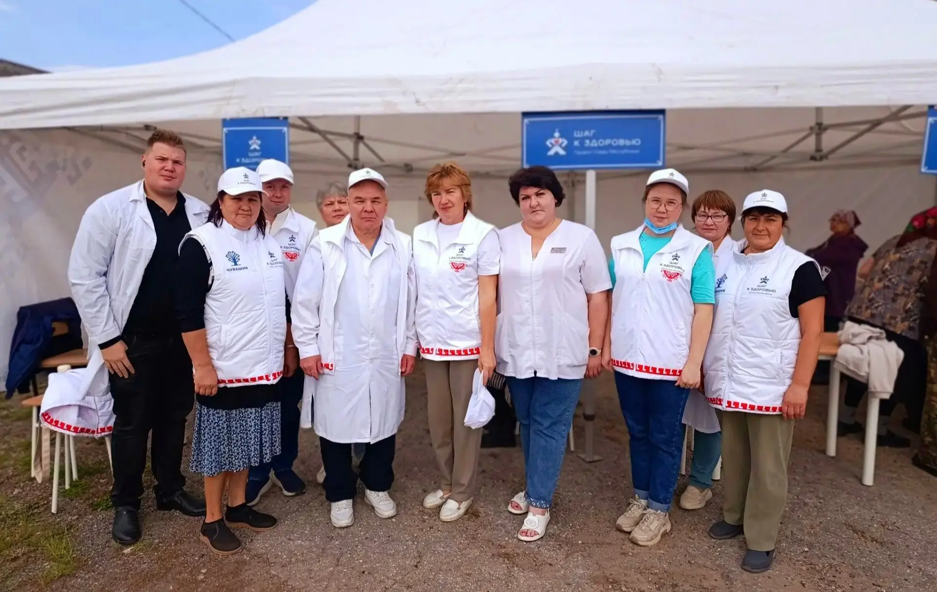 Одиннадцатый выезд медицинской бригады в Мариинско-Посадском муниципальном округе в рам...