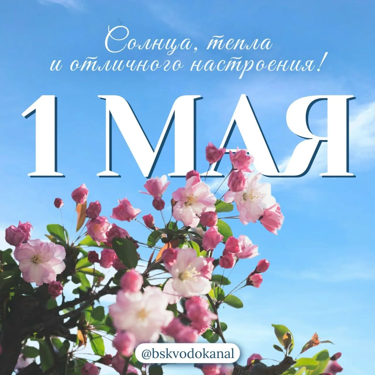 Дорогие наши подписчики, от всего коллектива «Водоканала» поздравляем вас с 1 Мая - Днё...